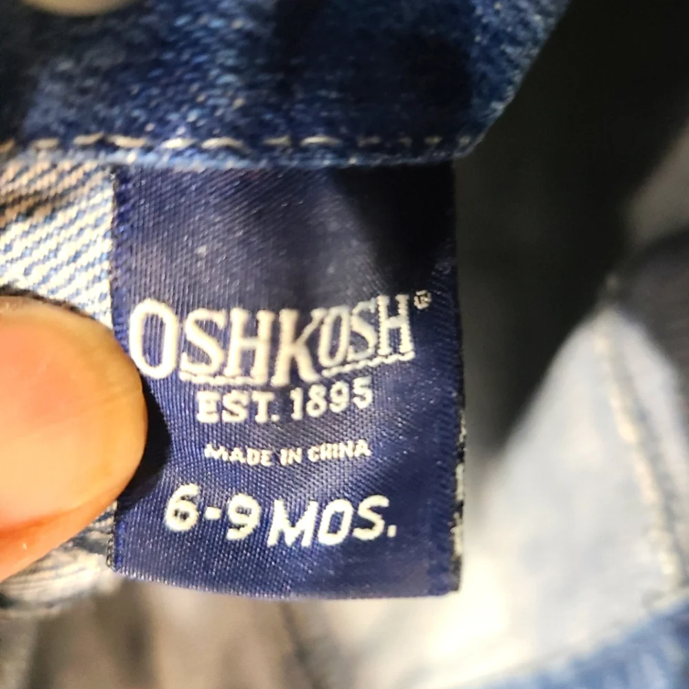Oshkosh Kids‎ Child Baby 6-9mos Denim Jean Jacket Cotton Unisex